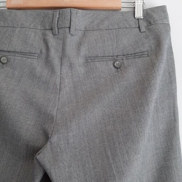 GAP Herringbone Pattern Classic Dress Pants Grey Sz 8 - Picture 10 of 11